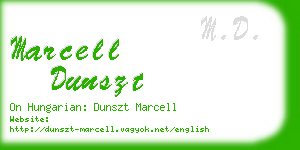 marcell dunszt business card